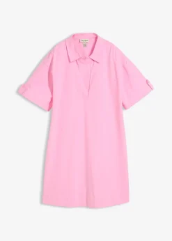 bonprix Robe-chemise en coton extensible|Femme Robes