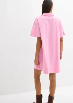 bonprix Robe-chemise en coton extensible|Femme Robes