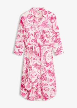 bonprix Robe-chemise en coton mélangé|Femme Robes