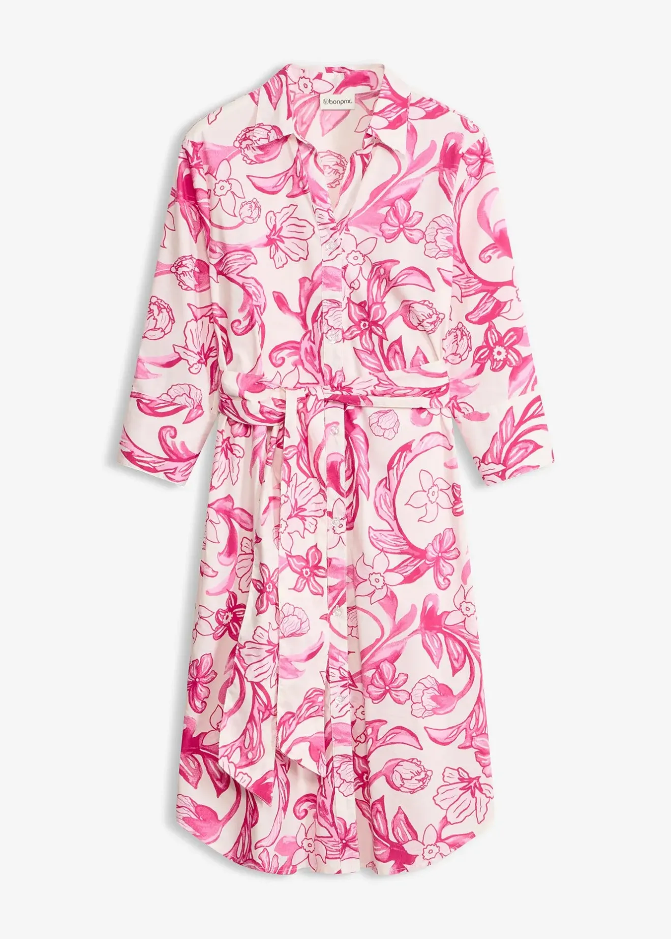 bonprix Robe-chemise en coton mélangé|Femme Robes