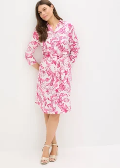 bonprix Robe-chemise en coton mélangé|Femme Robes