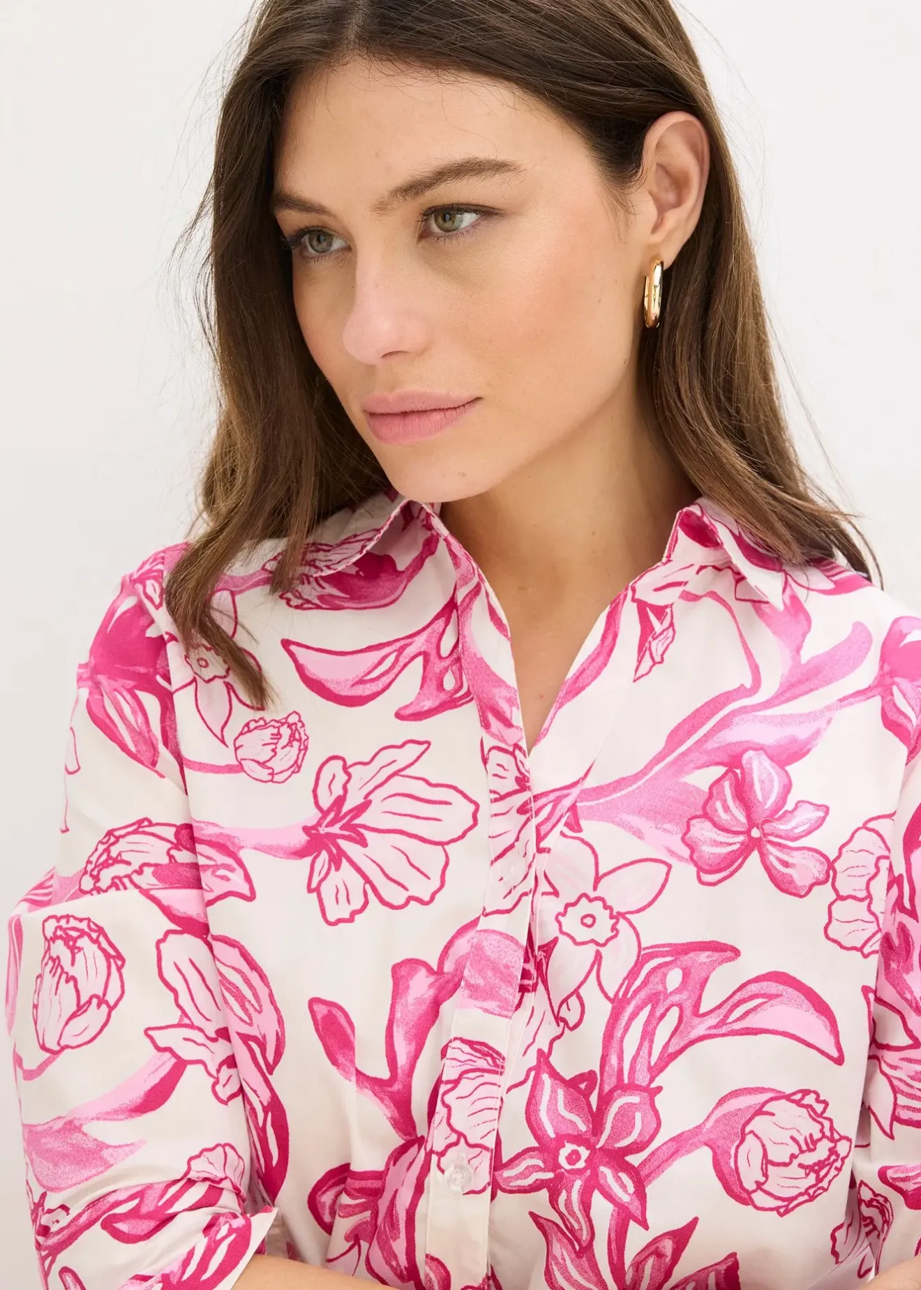 bonprix Robe-chemise en coton mélangé|Femme Robes