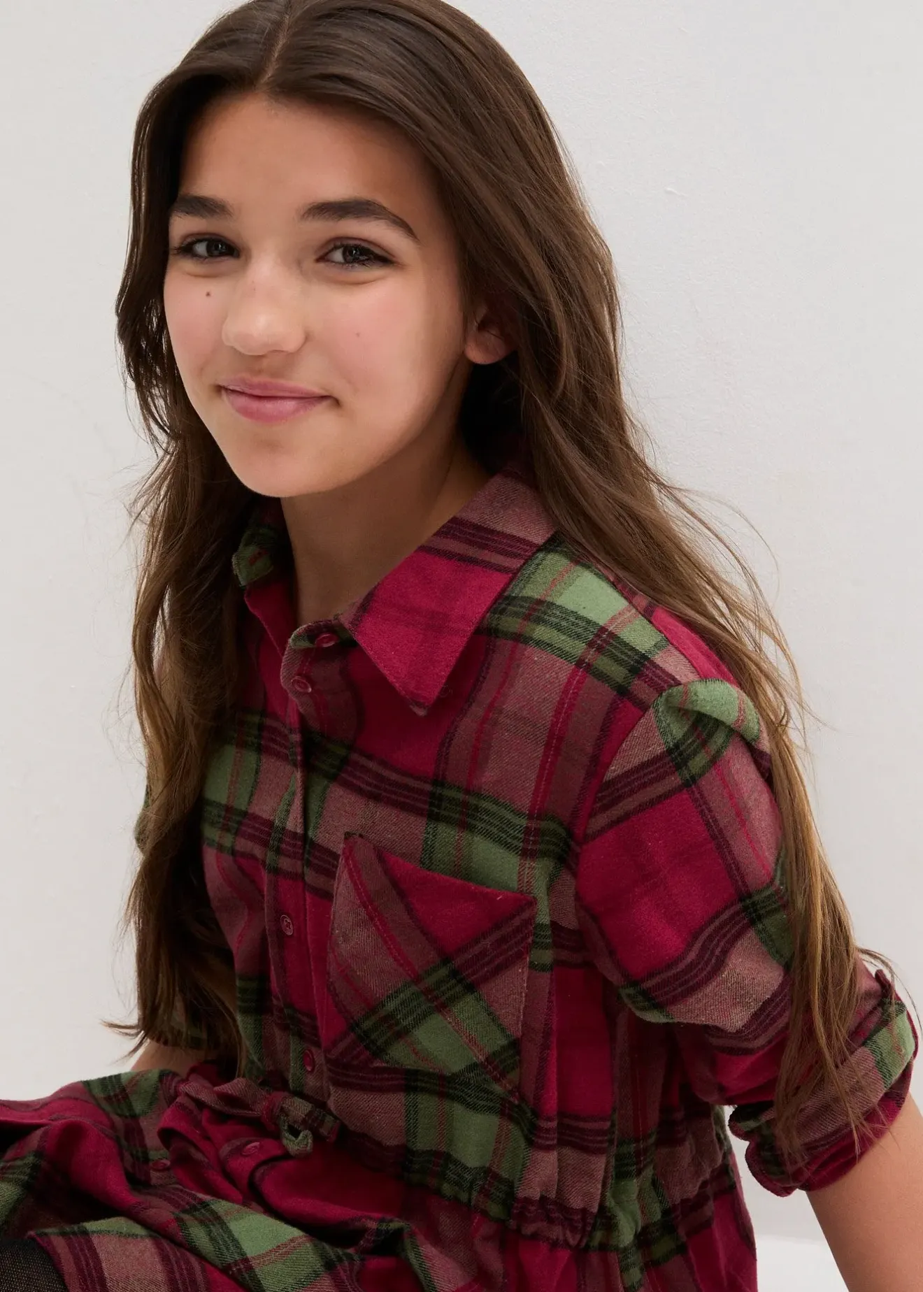 Enfant bonprix Vêtements Enfant|Filles 9-16 Ans·Robes & Combinaisons|Robe-chemise en flanelle