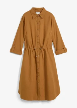 bonprix Robe-chemise en lin et coton|Femme Robes