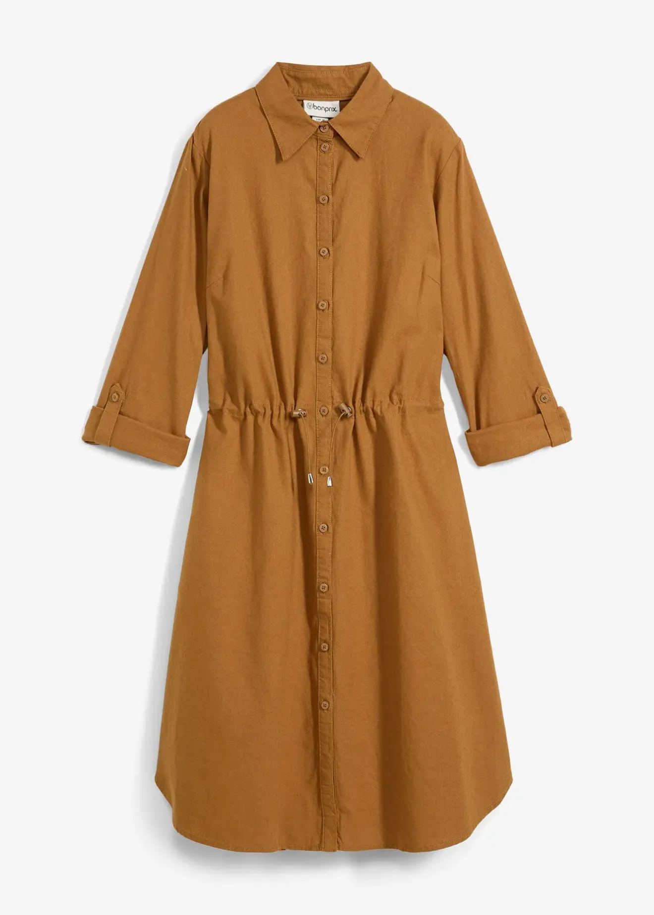 bonprix Robe-chemise en lin et coton|Femme Robes