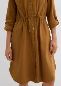 bonprix Robe-chemise en lin et coton|Femme Robes