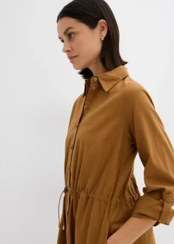 bonprix Robe-chemise en lin et coton|Femme Robes