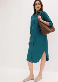 bonprix Robe-chemise en popeline de coton|Femme Robes