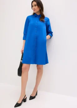 bonprix Robe-chemise en popeline solide|Femme Robes