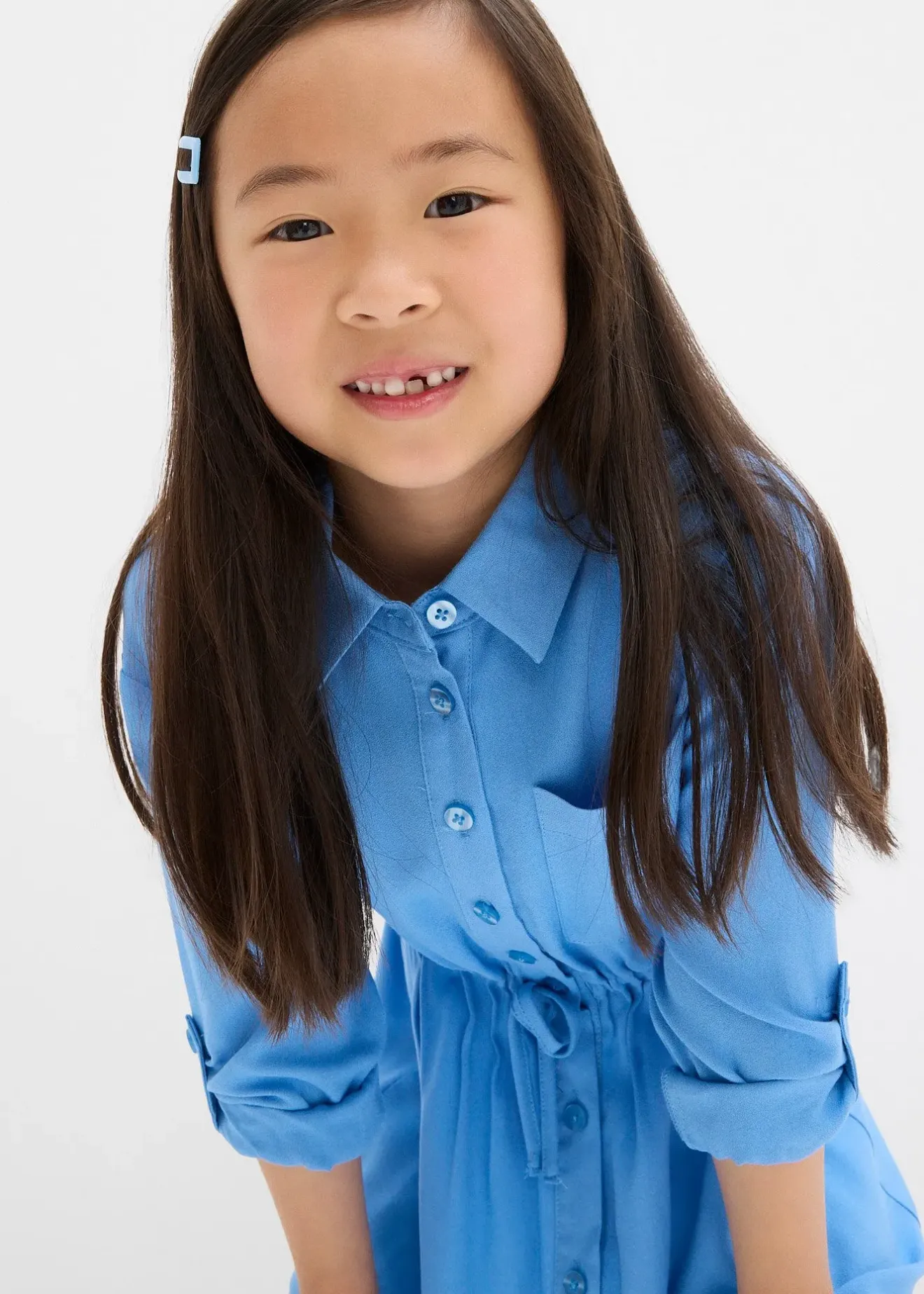 bonprix Robe-chemise en viscose fluide|Enfant Vêtements Enfant|Filles 2-8 Ans·Robes & Jupes