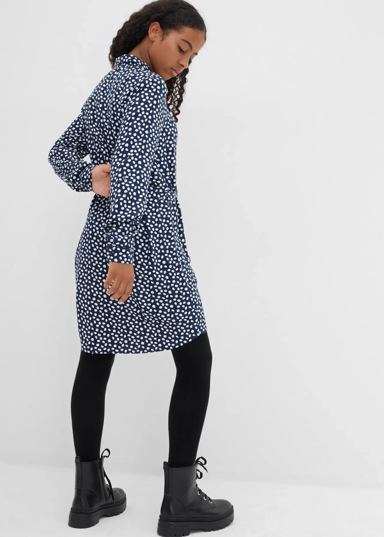 Enfant bonprix Vêtements Enfant|Filles 9-16 Ans·Robes & Combinaisons|Robe-chemise en viscose fluide