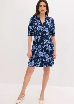 Femme bonprix Robes|Tailles Petite|Robe-chemise en viscose fluide