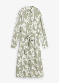 bonprix Robe-chemise en viscose fluide|Femme Robes