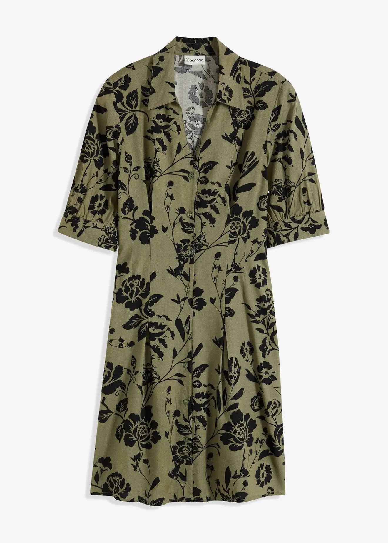 Femme bonprix Tailles Petite|Robe-chemise en viscose fluide