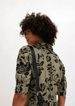 Femme bonprix Tailles Petite|Robe-chemise en viscose fluide