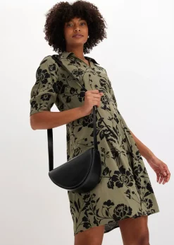 Femme bonprix Tailles Petite|Robe-chemise en viscose fluide