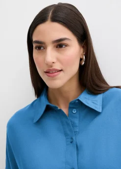 bonprix Robe-chemise fluide en viscose fine|Femme Robes