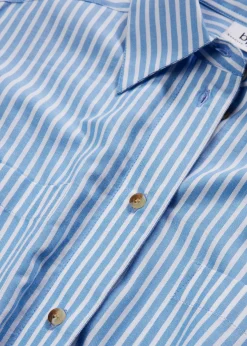 Femme bonprix Robes|Robe-chemise rayée avec ceinture à nouer