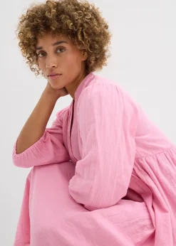 Femme bonprix Robes|Robe-tunique en gaze de coton douce