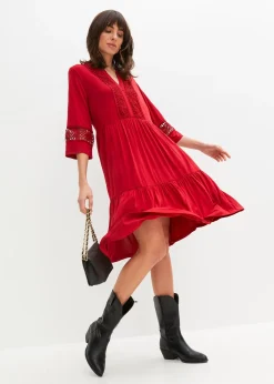 Femme bonprix Robes|Robe-tunique en viscose douce