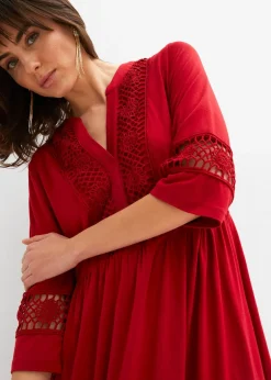 Femme bonprix Robes|Robe-tunique en viscose douce