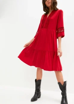 Femme bonprix Robes|Robe-tunique en viscose douce