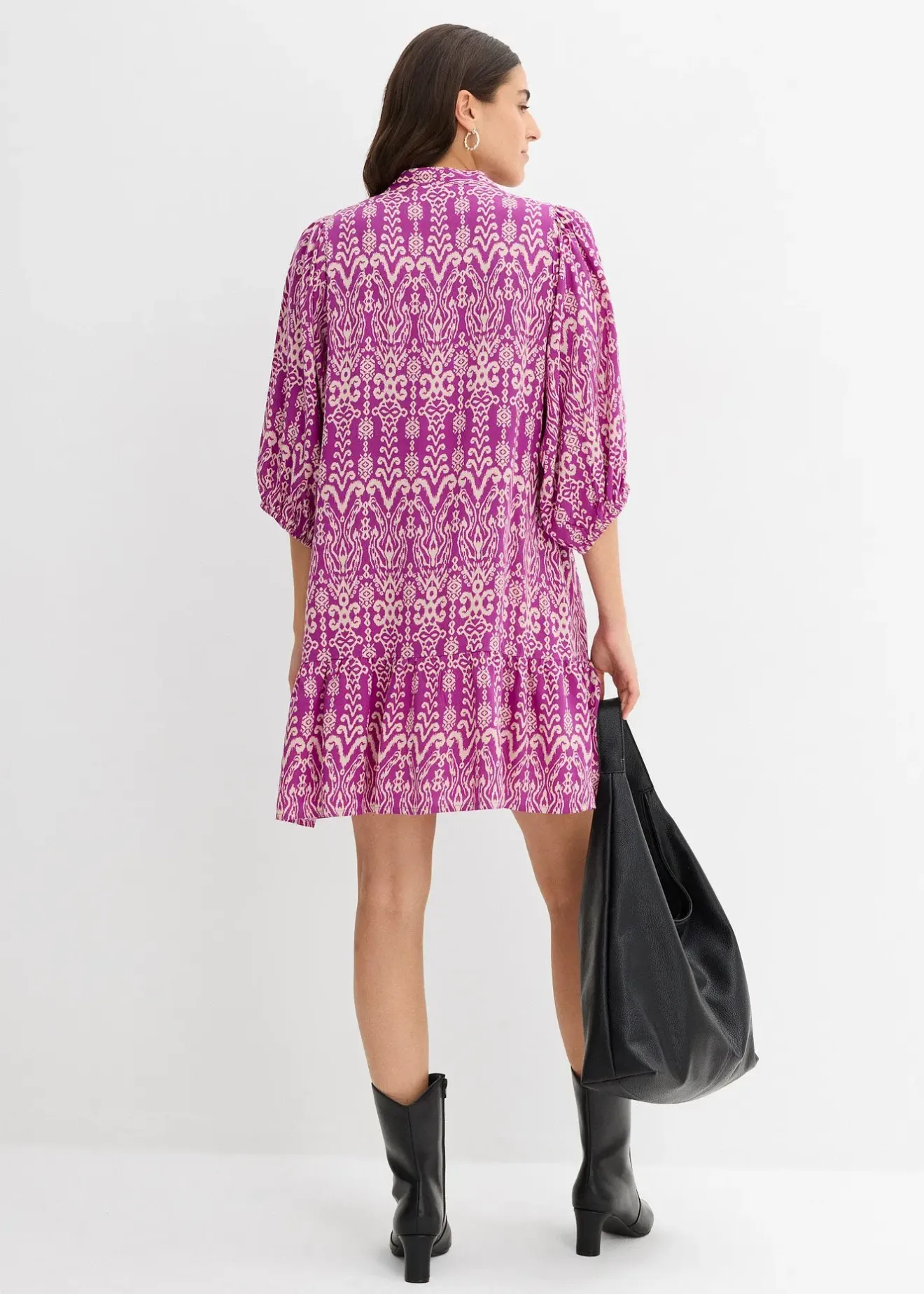 Femme bonprix Robes|Robe-tunique en viscose douce