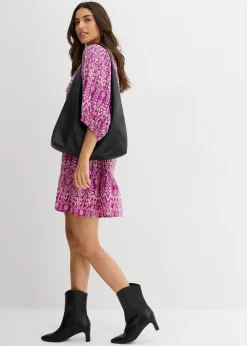 Femme bonprix Robes|Robe-tunique en viscose douce