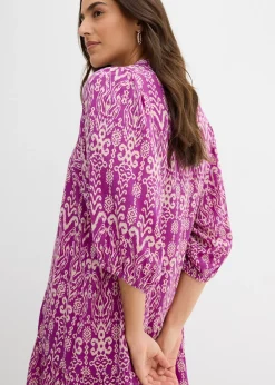 Femme bonprix Robes|Robe-tunique en viscose douce