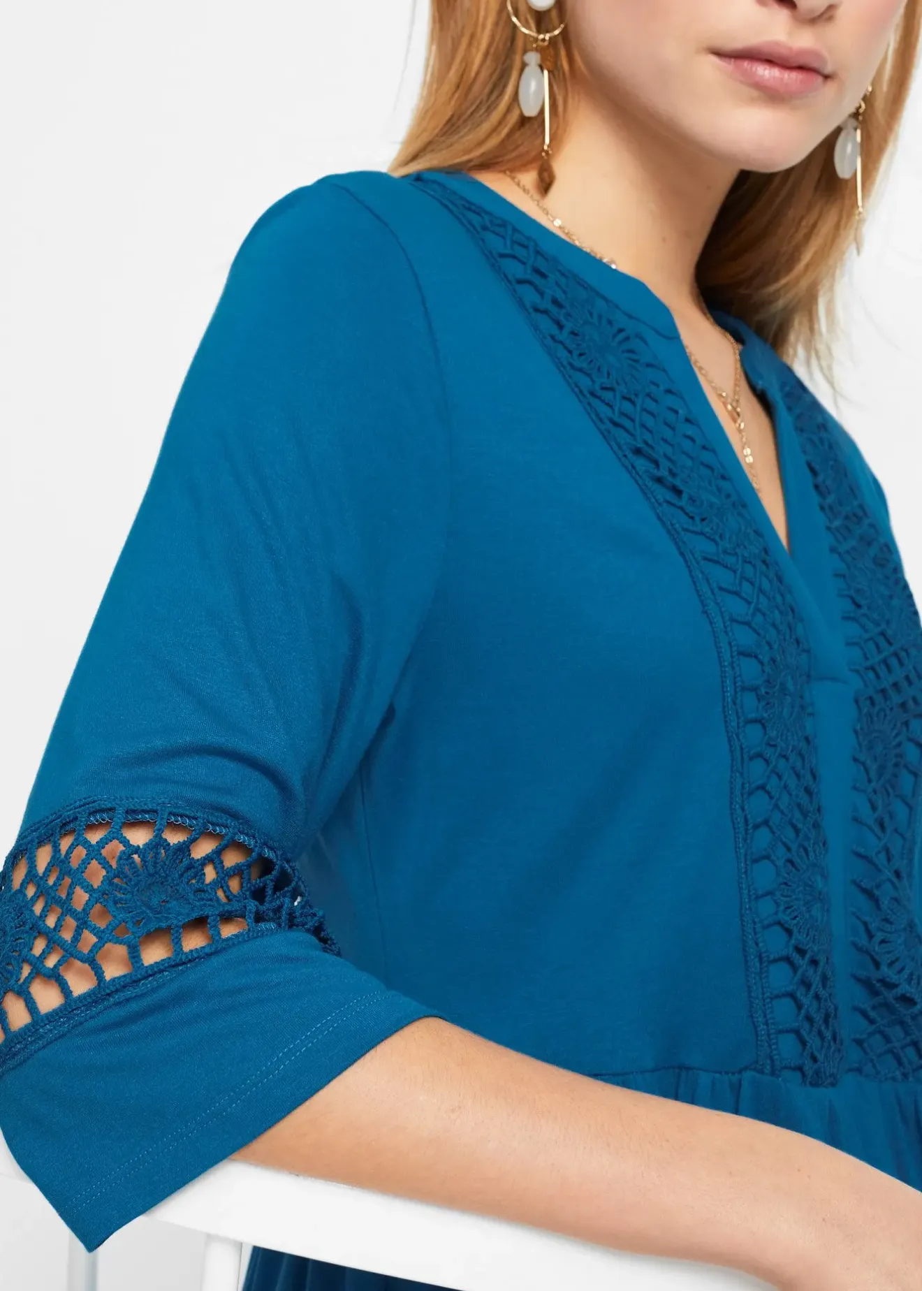 Femme bonprix Robes|Robe-tunique en viscose douce