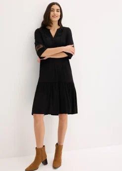 Femme bonprix Robes|Robe-tunique en viscose douce