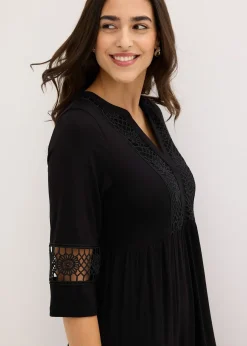 Femme bonprix Robes|Robe-tunique en viscose douce