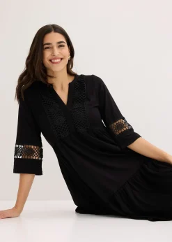 Femme bonprix Robes|Robe-tunique en viscose douce