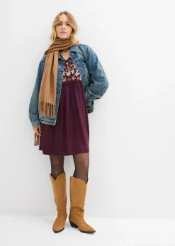 bonprix Robe-tunique en viscose fluide|Femme Robes