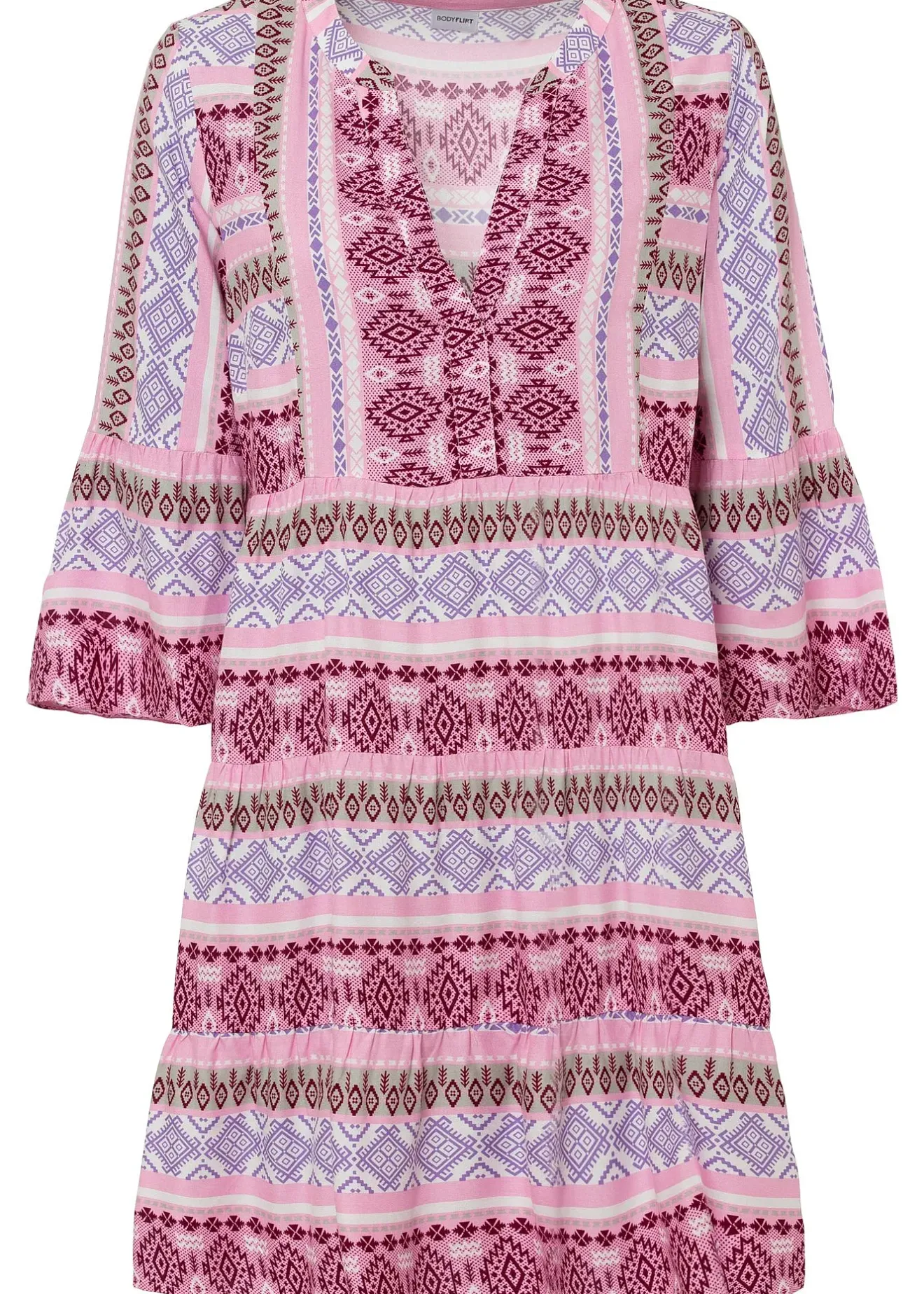 Femme bonprix Robes|Robe-tunique en viscose fluide