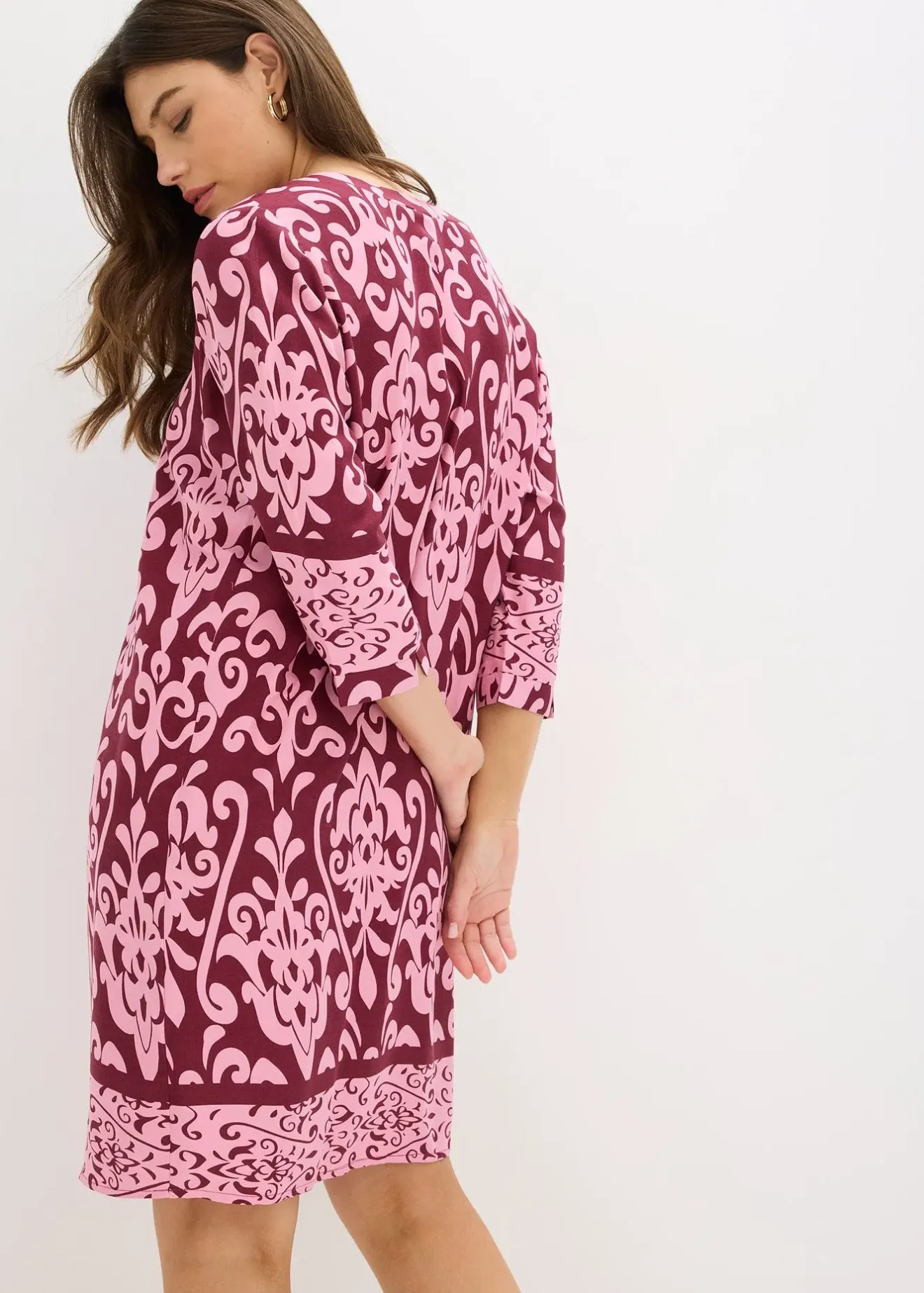Femme bonprix Robes|Robe-tunique en viscose fluide