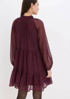 bonprix Robe-tunique en voile plumetis irisé|Femme Robes