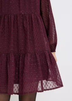 bonprix Robe-tunique en voile plumetis irisé|Femme Robes