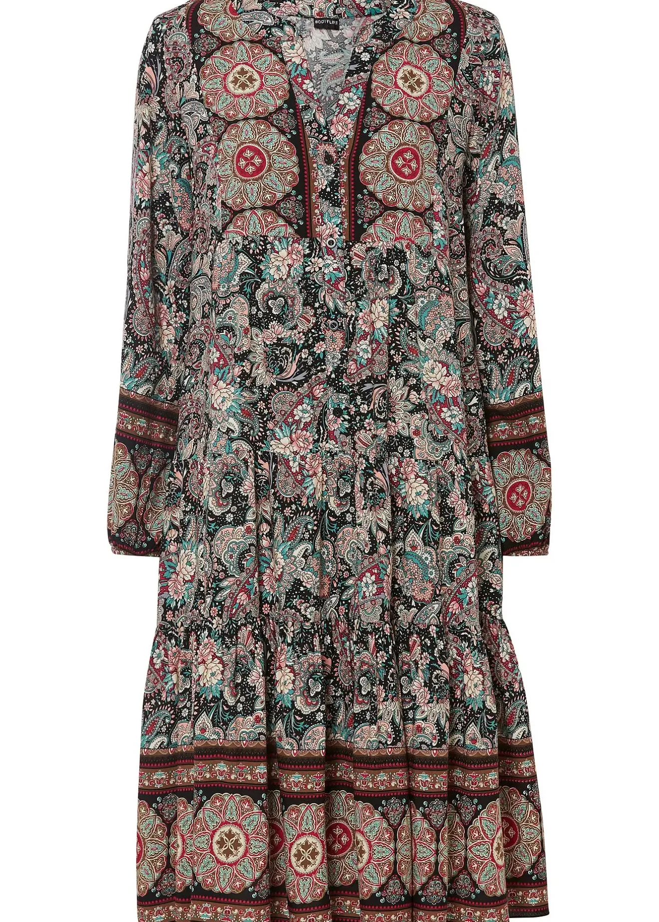 Femme bonprix Tailles Petite|Robes|Robe-tunique imprimée