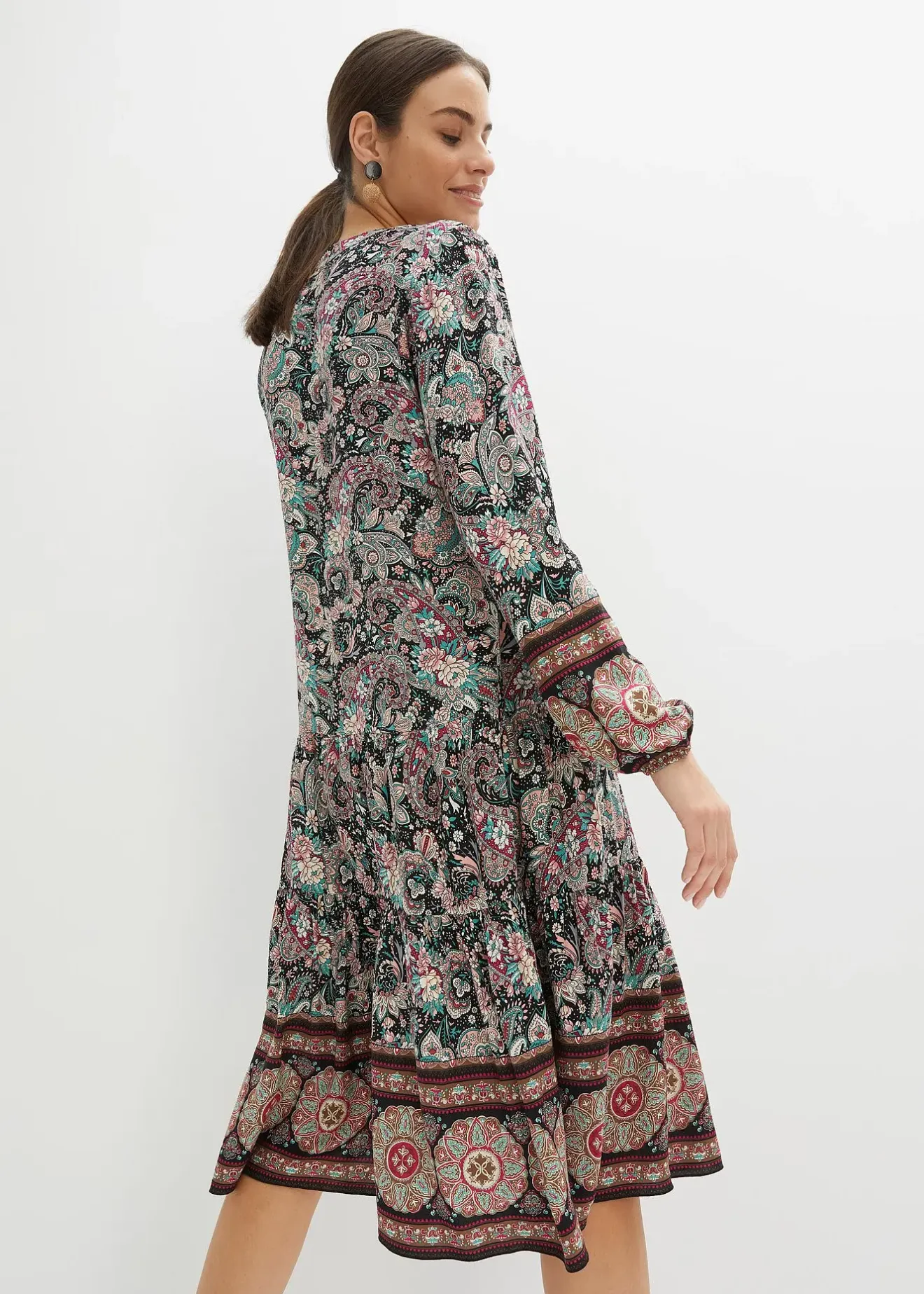 Femme bonprix Tailles Petite|Robes|Robe-tunique imprimée