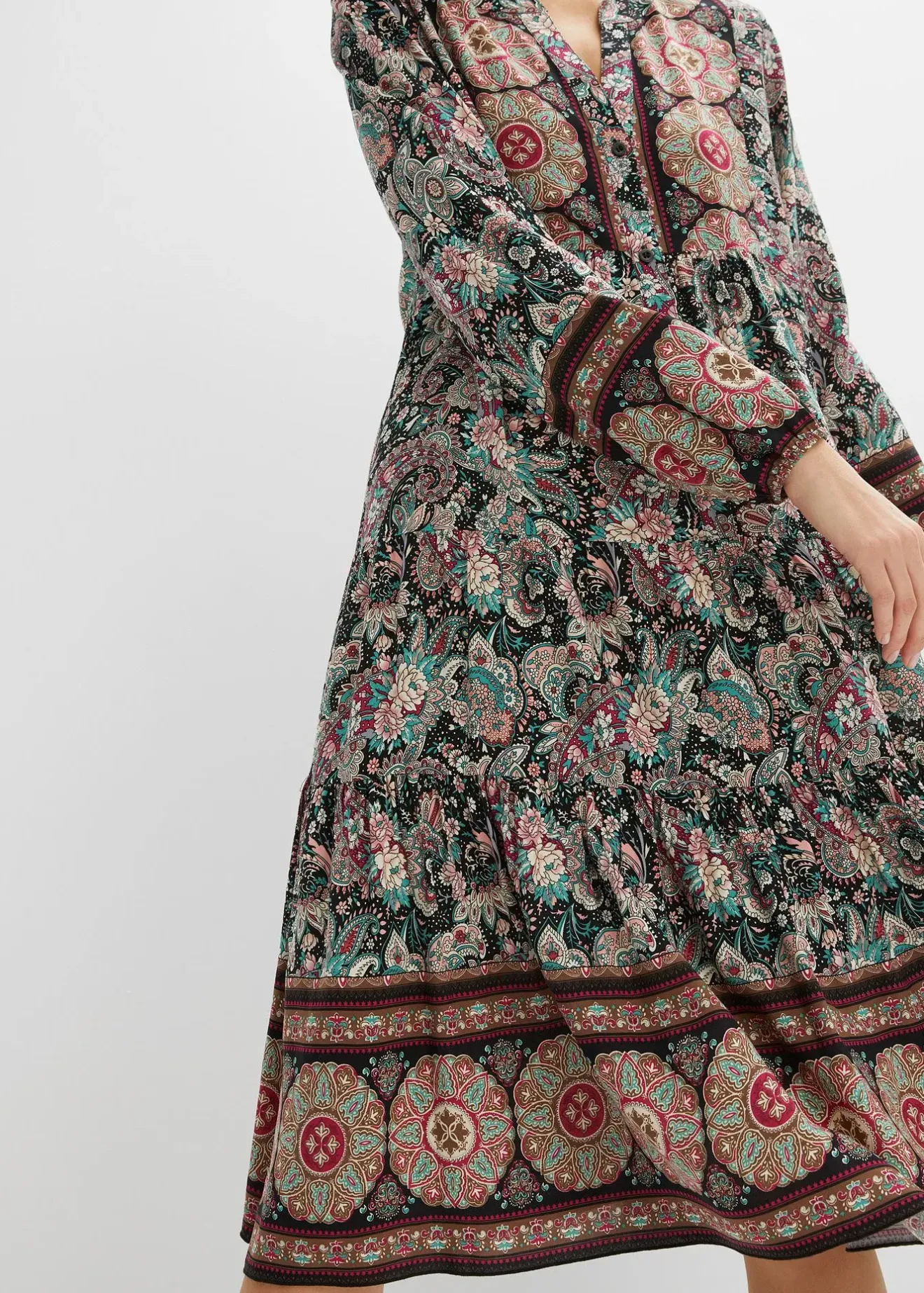 Femme bonprix Tailles Petite|Robes|Robe-tunique imprimée