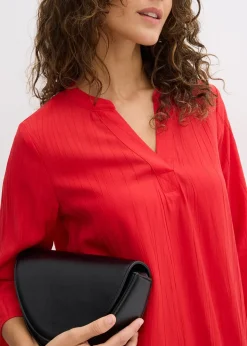 Femme bonprix Robes|Robe-tunique texturée en viscose majoritaire