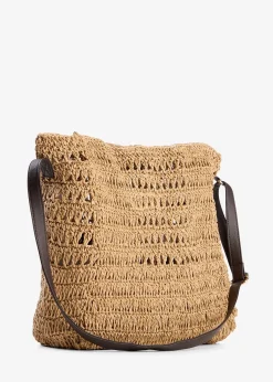 Femme bonprix Sacs|Sac à bandoulière aspect paille