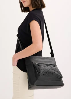 bonprix Sac à bandoulière avec poche extérieure décorative|Femme Sacs