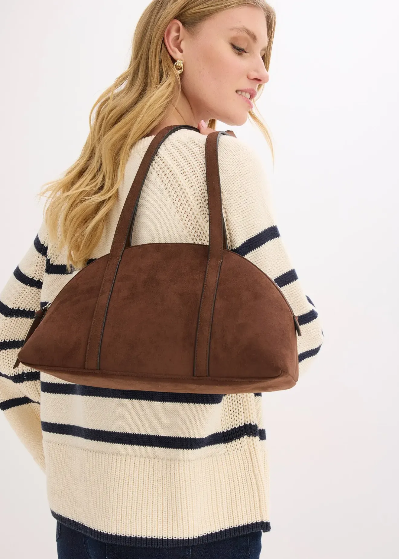 Femme bonprix Sacs|Sac à bandoulière en suédine