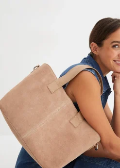 bonprix Sac à main en cuir velours|Femme Sacs