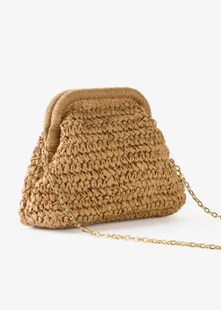 bonprix Sac en paille à bandoulière|Femme Sacs
