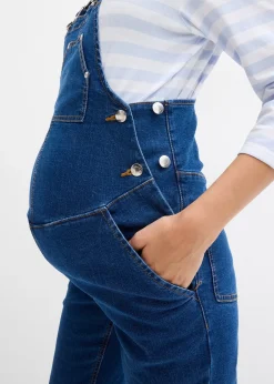 bonprix Salopette de grossesse à largeur ajustable, jambes droites|Femme Femme Enceinte