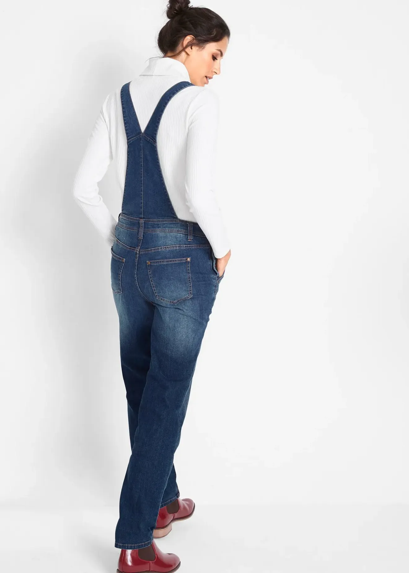 bonprix Salopette en jean boyfriend|Femme Jeans