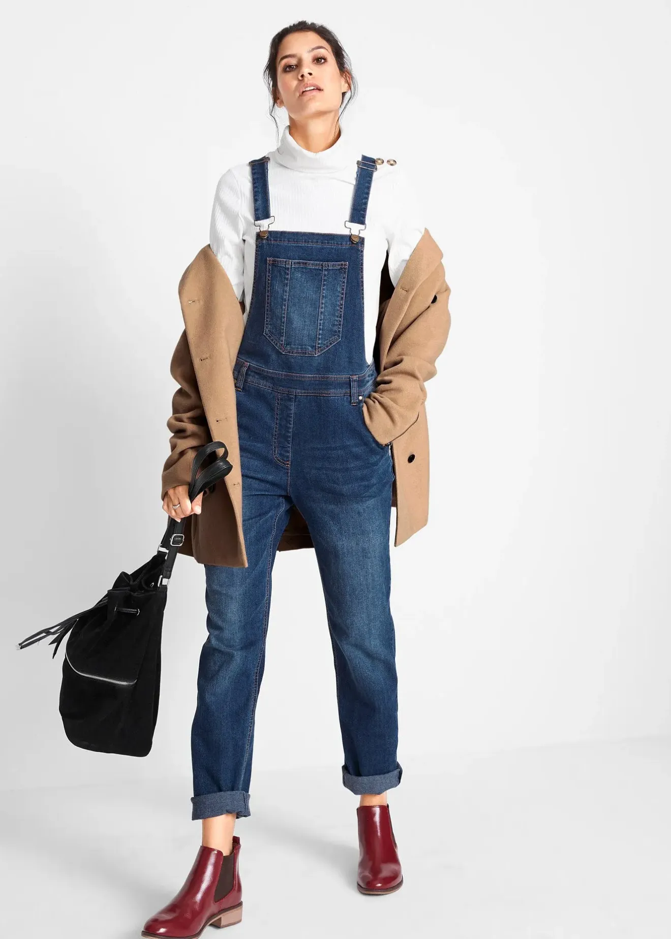 bonprix Salopette en jean boyfriend|Femme Jeans